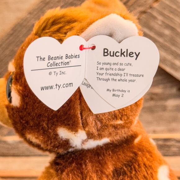 Pair of Woodland TY Beanie Boos-Squire the Squirrel and Buckley the Fawn-NWT-6"H - Picture 4 of 12